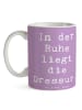 Mr. & Mrs. Panda Teetasse Spruch Reitlehrerin Ruhe mit Spruch in Lavendeltraum