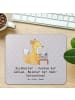 Mr. & Mrs. Panda Mousepad Buchhalter Helden mit Spruch in Grau Pastell