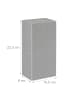 relaxdays 8x Steckschaum in Grau - (B)22,5 x (H)8 x (T)10,5 cm