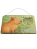 Mr. & Mrs. Panda wandtafel Capybara Blume Design mit Spruch in Weiß