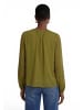 Zero  Chiffonbluse mit Crinkle-Effekt in Fir Green