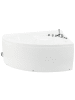 Beliani Eckbadewannen PELICAN in Weiß - (W) 165 x (H) 73 x (L) 206 cm