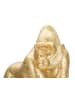 Mauro Ferretti Gorilla-Statue aus goldenem Kunstharz, 24,3 x 13,9 x 22,8 cm