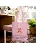 Mr. & Mrs. Panda Schultertasche Roter Panda mit Spruch in Rosa Pastell