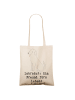Mr. & Mrs. Panda Shopping Tasche Labrador Freund mit Spruch in Creme