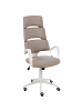 Beliani Bürostuhl GRANDIOSE in Beige/Weiß - (W) 66 x (H) 111 x (L) 52 cm