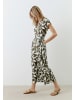 More & More Jerseyjumpsuit Blätterprint in summer leaf print tundra olive