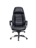 FineBuy Bürostuhl in Schwarz / Leder / 67x67x137