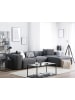 Beliani Ecksofa DOLVA in Grau/Schwarz - (W) 294 x (H) 72 x (L) 170 cm linksseitig