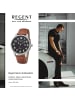 Regent Armbanduhr Regent Lederarmband braun groß (ca. 41mm)