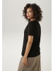 Aniston CASUAL T-Shirt in schwarz-pink-beige-weiß-grau