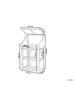 Beliani Balkongewächshaus VOLVERA in Braun/Transparent - (W) 67 x (H) 114 x (L) 49 cm