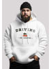 F4NT4STIC Hoodie Driving Home Weihnachten PLUSSIZE in weiß