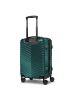 Redolz Essentials 18 4 Rollen Kabinentrolley 55 cm mit Dehnfalte Metallic-Green Shiny