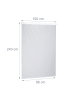 relaxdays Duschrollo in Weiß - (B)100 x (H)240 cm