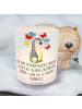 Mr. & Mrs. Panda Glas Teelicht Pinguin ADHS mit Spruch in Transparent