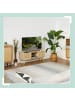 relaxdays TV-Lowboard "Rattan" in Natur - (B)100 x (H)45,5 x (T)40 cm