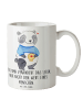 Mr. & Mrs. Panda Becher Panda künstlicher Darmausgang mit Spruch in Weiß
