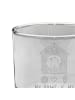 Mr. & Mrs. Panda Whiskey Glas Vogel Haus mit Spruch in Transparent
