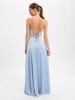Marie Lund Abendkleid in hellblau - 0003
