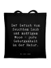Mr. & Mrs. Panda Tasche Spruch Geborgenheit in der Natur mit Spruch in Schwarz