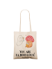 Mr. & Mrs. Panda Stoff Shopper Halloween Zauber mit Spruch in Creme