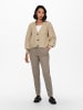 JACQUELINE de YONG Kurzer Strick Pullover JDYDREA Puffärmel Cardigan in Beige