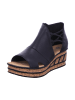 rieker Keilsandalette in schwarz