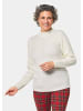 GOLDNER Strickpullover Strickpullover in cremeweiß