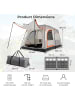 COSTWAY Campingzelt für 4-6 Personen in Grau