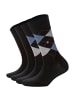 Burlington Socken 4er Pack in Schwarz