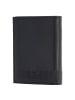oxmox Leather Geldbörse RFID Schutz Leder 13 cm schwarz-jumping jack 2.0