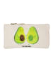 Mr. & Mrs. Panda Schminktasche Avocado Pärchen ohne Spruch in Weiß