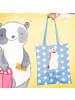 Mr. & Mrs. Panda Jutebeutel Einhorn Krankenschwester mit Spruch in Sky Blue