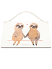 Mr. & Mrs. Panda Schild Faultier Pärchen ohne Spruch in Transparent