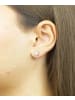 Diamant L'éternel Ohrringe aus 375 Weißgold mit Topas