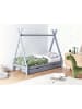 Beliani Kinderbett DEVAY in Grau - (W) 99 x (H) 176 x (L) 208 cm