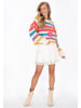 IZIA Sweater in offwhite multicolor