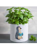 Mr. & Mrs. Panda XL Blumentopf Pinguin Buch ohne Spruch in Weiß