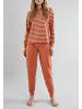 Tom Tailor Pyjama Breda in rot-mittel-Ringel
