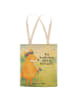 Mr. & Mrs. Panda Tote Bag Fuchs Blumen Design mit Spruch in Weiß