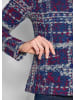 GOLDNER Elegante Jersey-Jacke mit Karomuster in royalblau / bordeaux / gemustert