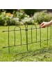 relaxdays 6-tlg. Beetzaun Set in Schwarz - (H)45 x (B)240 cm