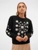 Vero Moda Strickpullover in Black
