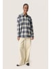Soaked in Luxury Langarm - Hemd SLPamala Lockere Passform in Navy Checks