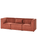 Beliani 3-tlg Modulsofa LEMVIG in Braun