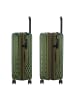 Pack Easy Flow 4 Rollen Trolley M 66 cm mit Dehnfalte bronze grün