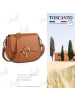 Toscanto Leder Umhängetasche Toscanto Tasche hellbraun ca. 23cm