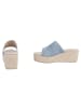 Ital-Design Sandale & Sandalette in Blau und Beige