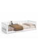 58 aufm Kessel BODENBETT Kapua 90x200 umbaubar zum Tagesbett Kiefer Massivholz Weiß